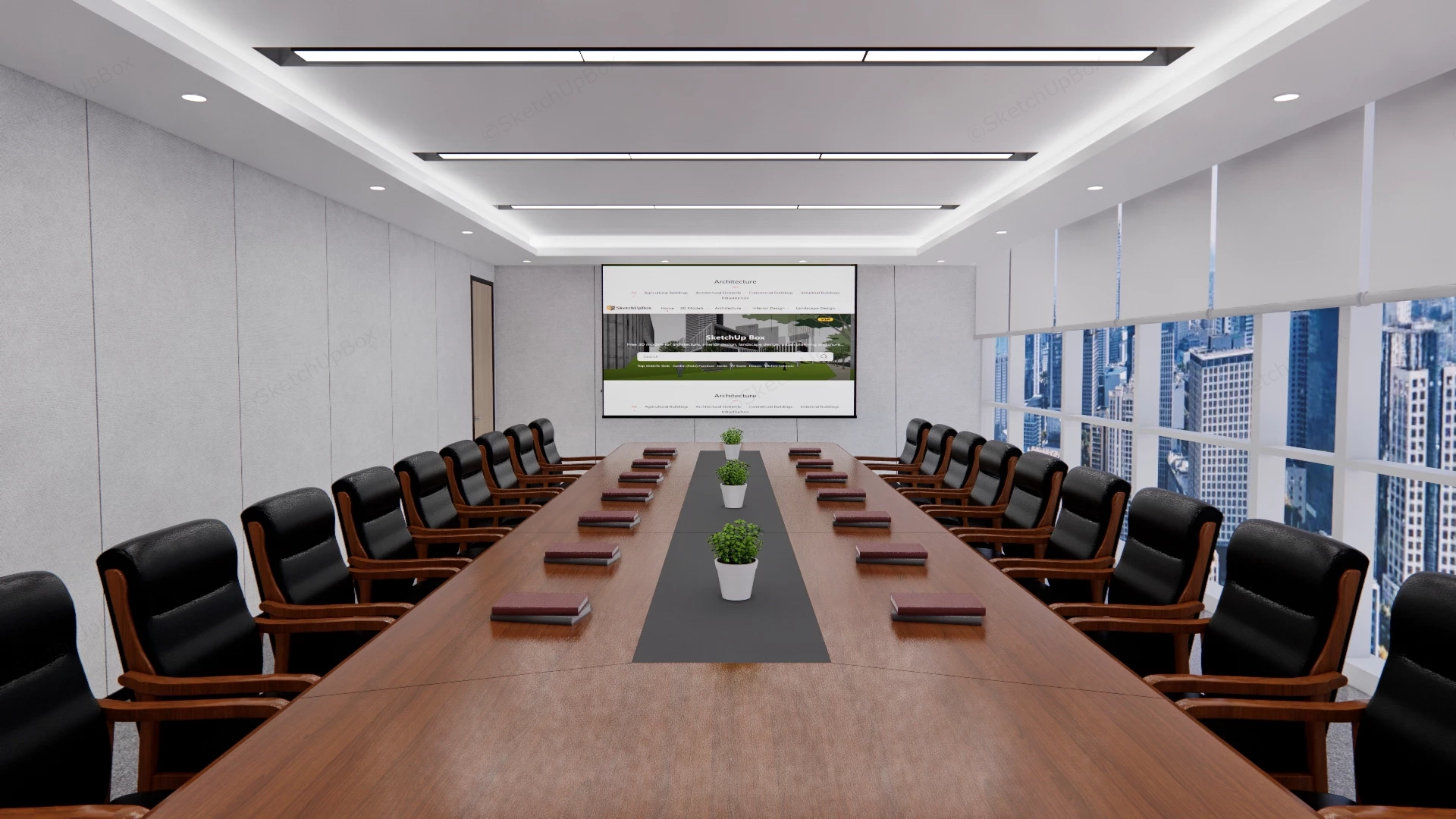Corporate Conference Room Designs sketchup model preview - SketchupBox