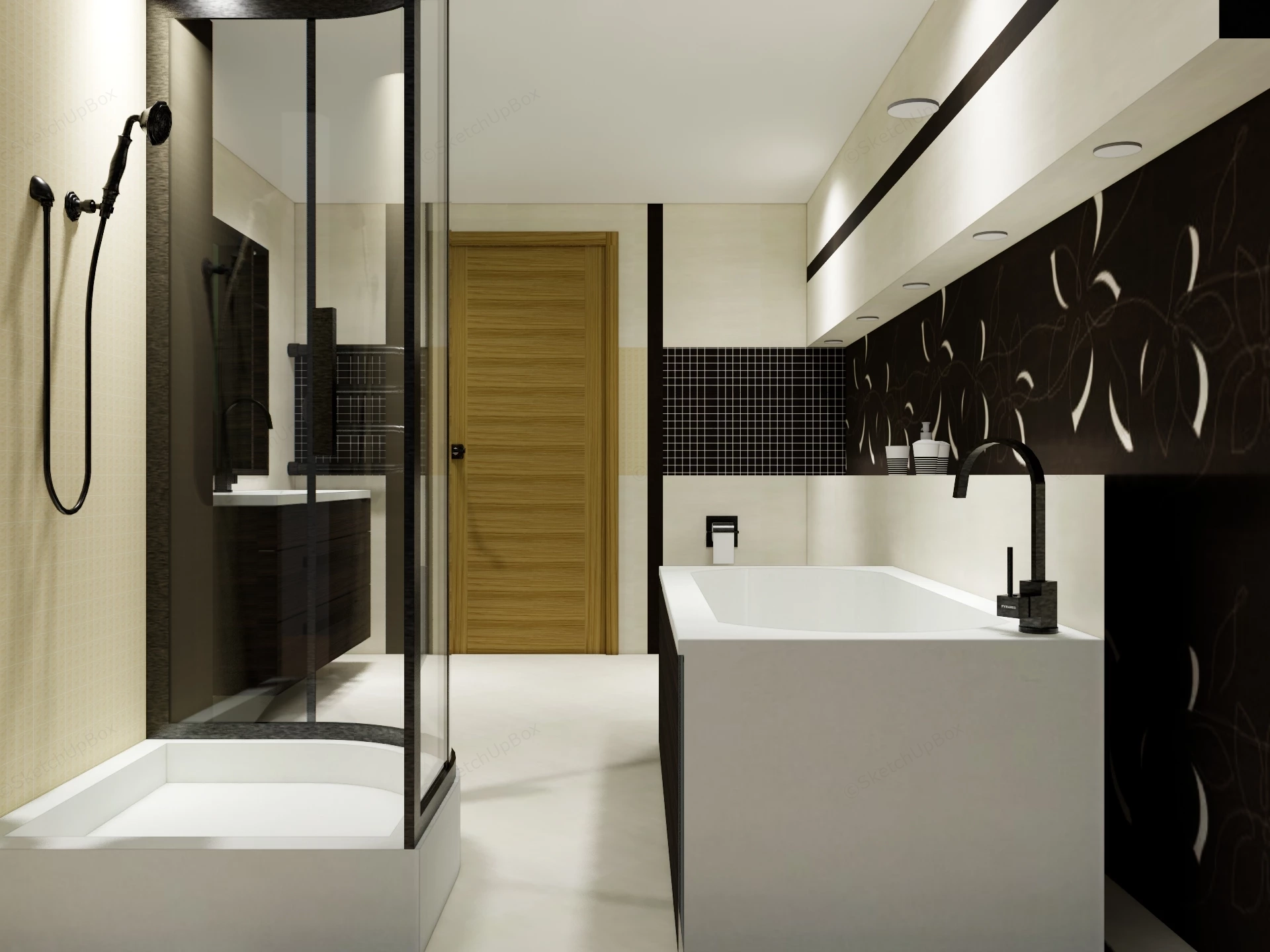 Small Space Bathroom Idea sketchup model preview - SketchupBox