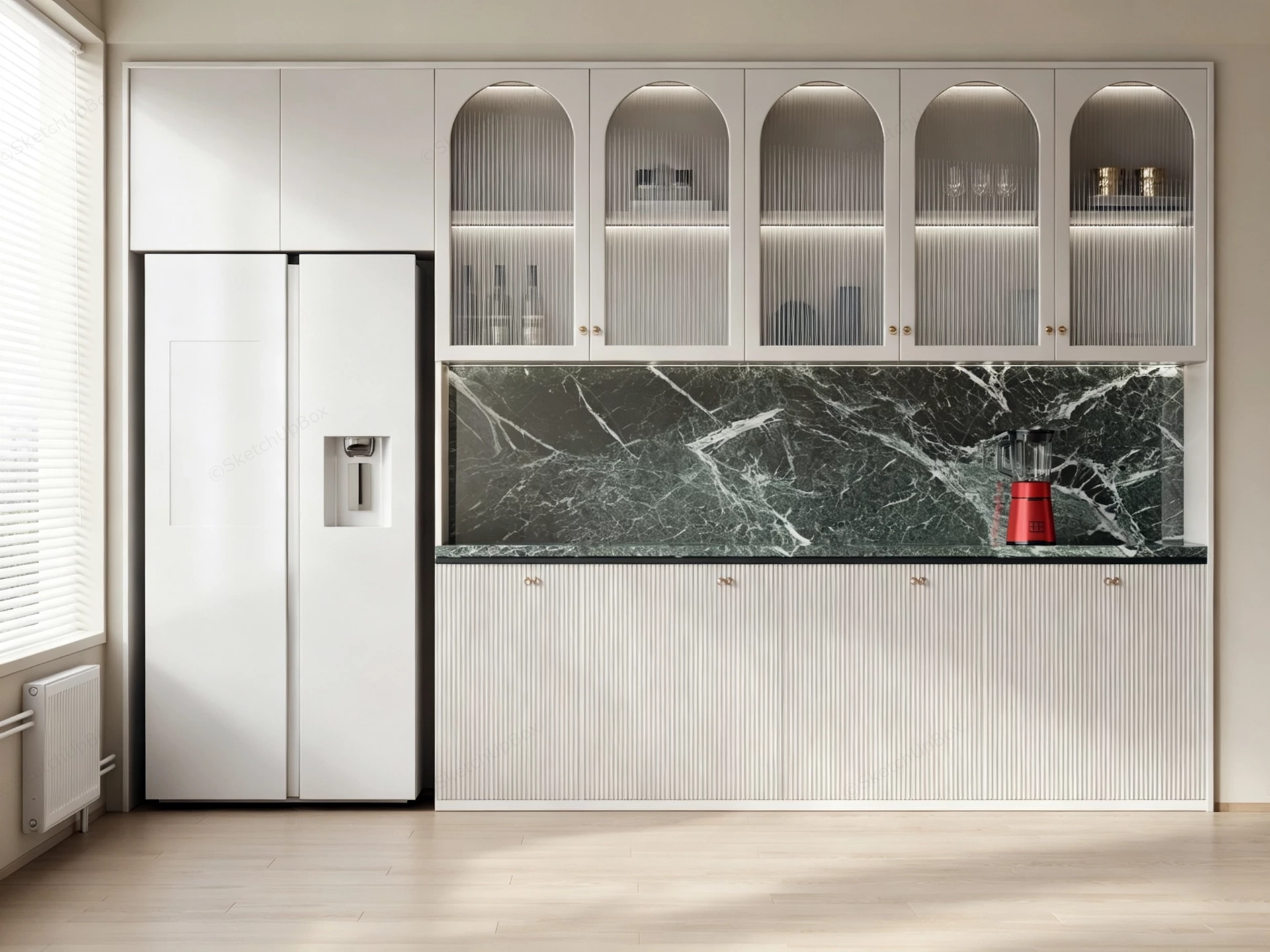 Modern Kitchen Cupboard Design sketchup model preview - SketchupBox