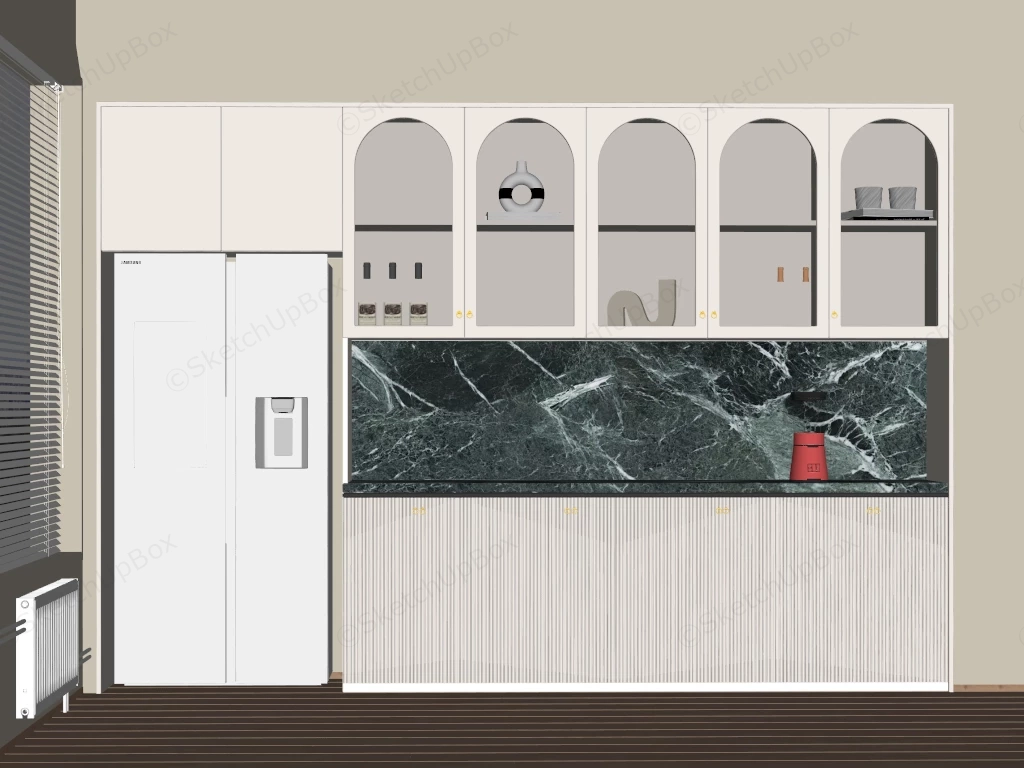 Modern Kitchen Cupboard Design sketchup model preview - SketchupBox