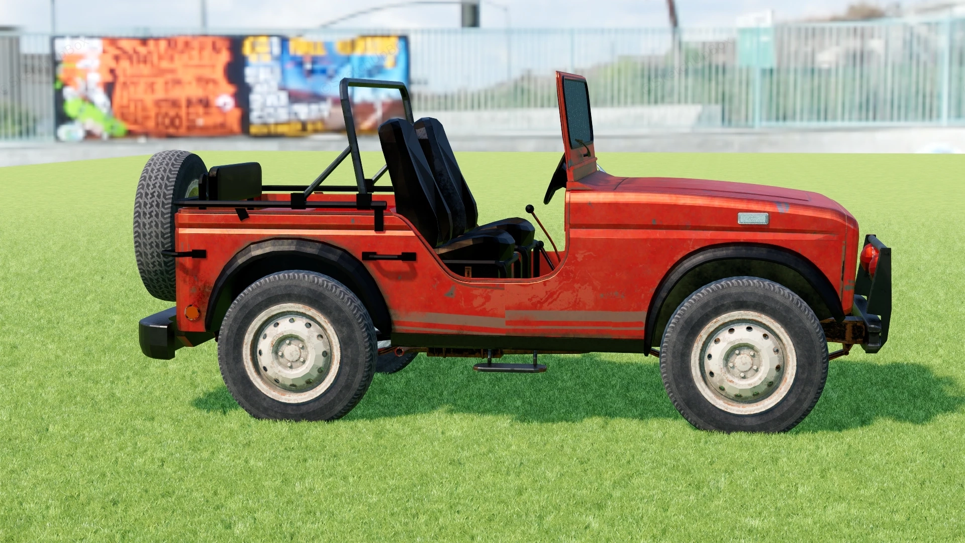 Old Classic Jeep sketchup model preview - SketchupBox