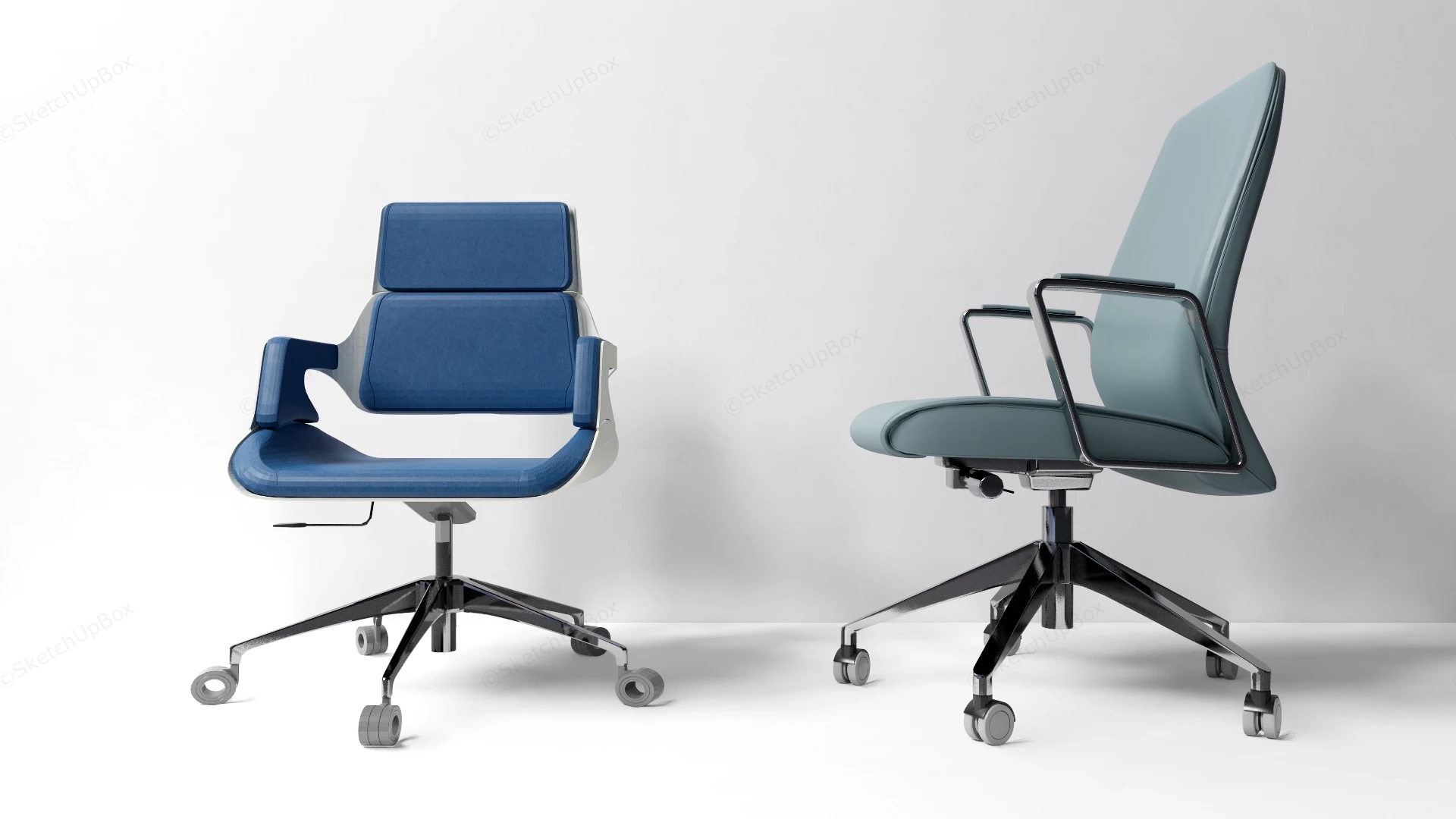 Modern Office Chairs sketchup model preview - SketchupBox