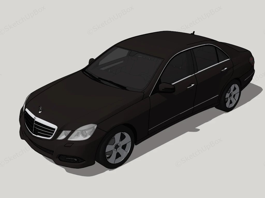 Mercedes Benz E Class W212 sketchup model preview - SketchupBox