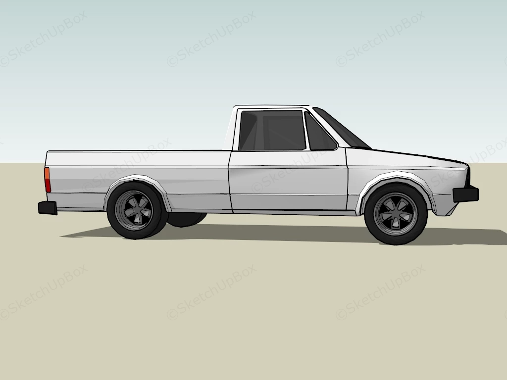 Volkswagen Rabbit Pickup sketchup model preview - SketchupBox