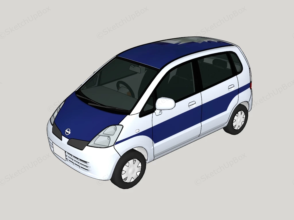 Suzuki MR Wagon sketchup model preview - SketchupBox
