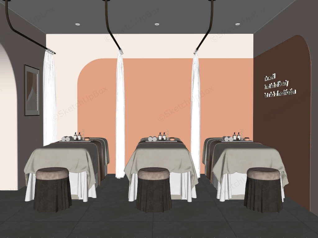 Spa Treatment Room Interior sketchup model preview - SketchupBox