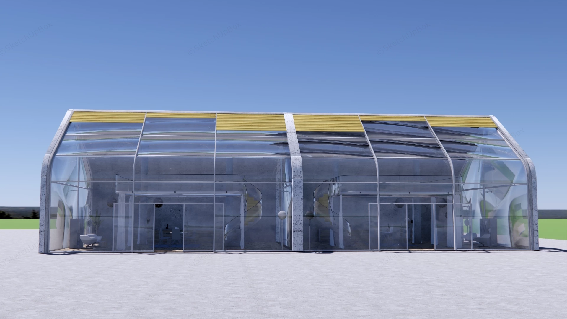 Outdoor SunRoom Design sketchup model preview - SketchupBox