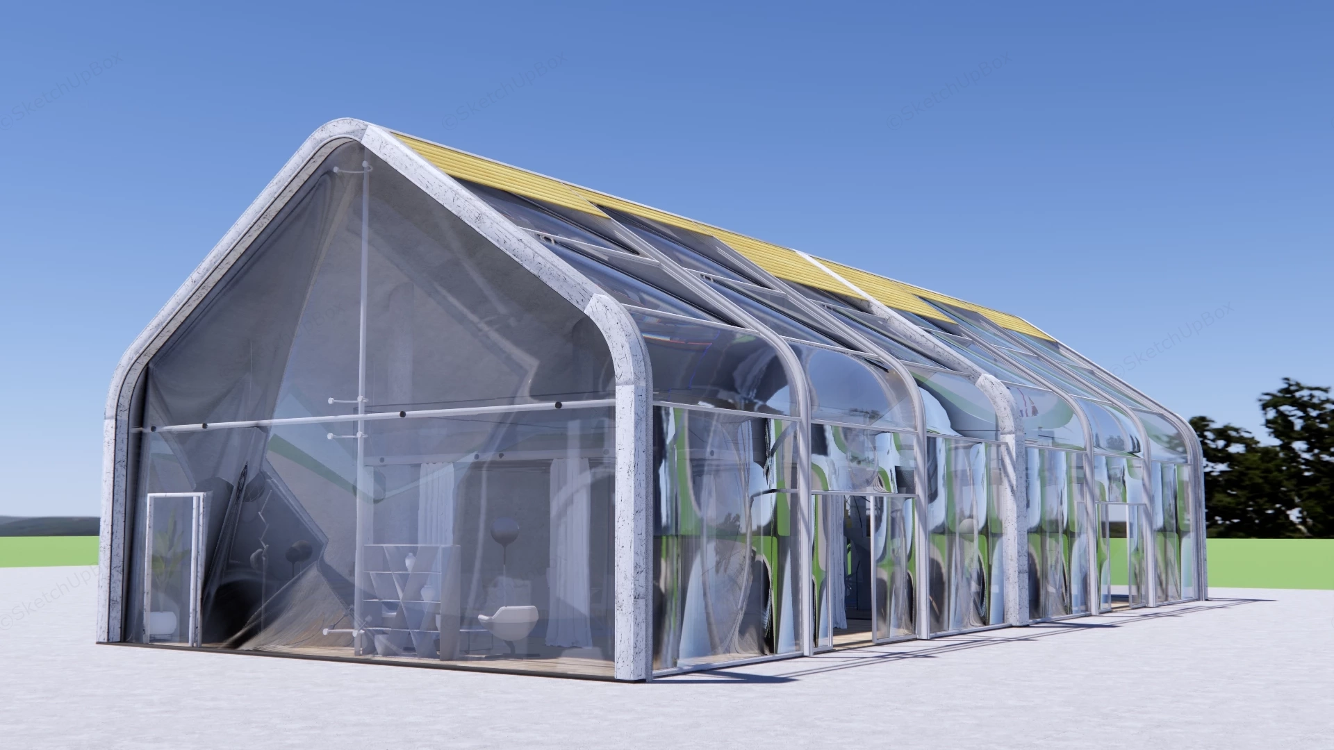 Outdoor SunRoom Design sketchup model preview - SketchupBox