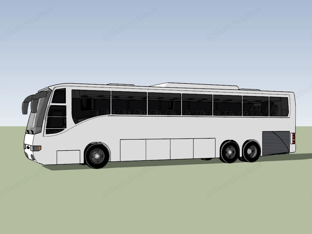 Volvo Coach Bus sketchup model preview - SketchupBox