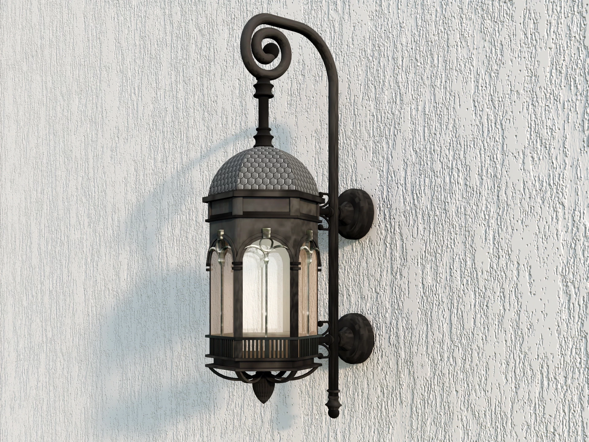 Outdoor Wall Sconce sketchup model preview - SketchupBox