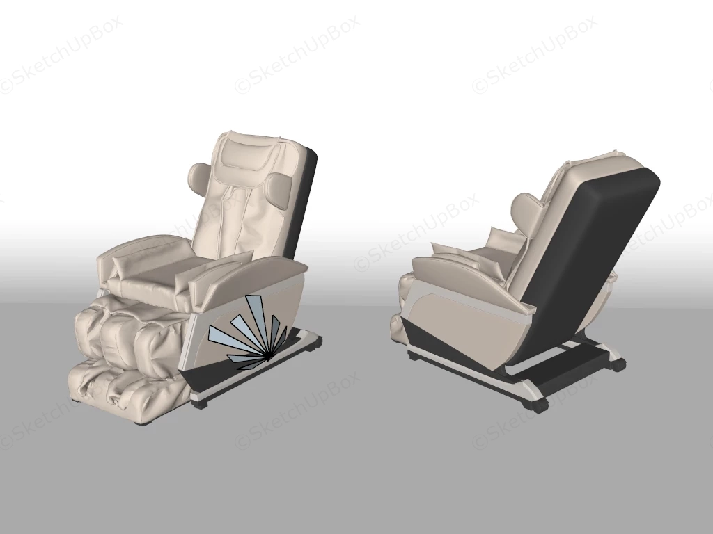 Full Body Massage Chair sketchup model preview - SketchupBox