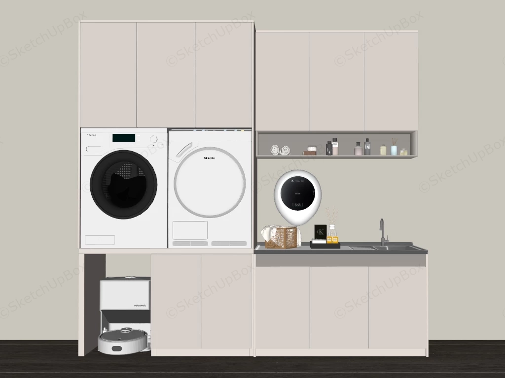 Utility Room Storage Solutions sketchup model preview - SketchupBox