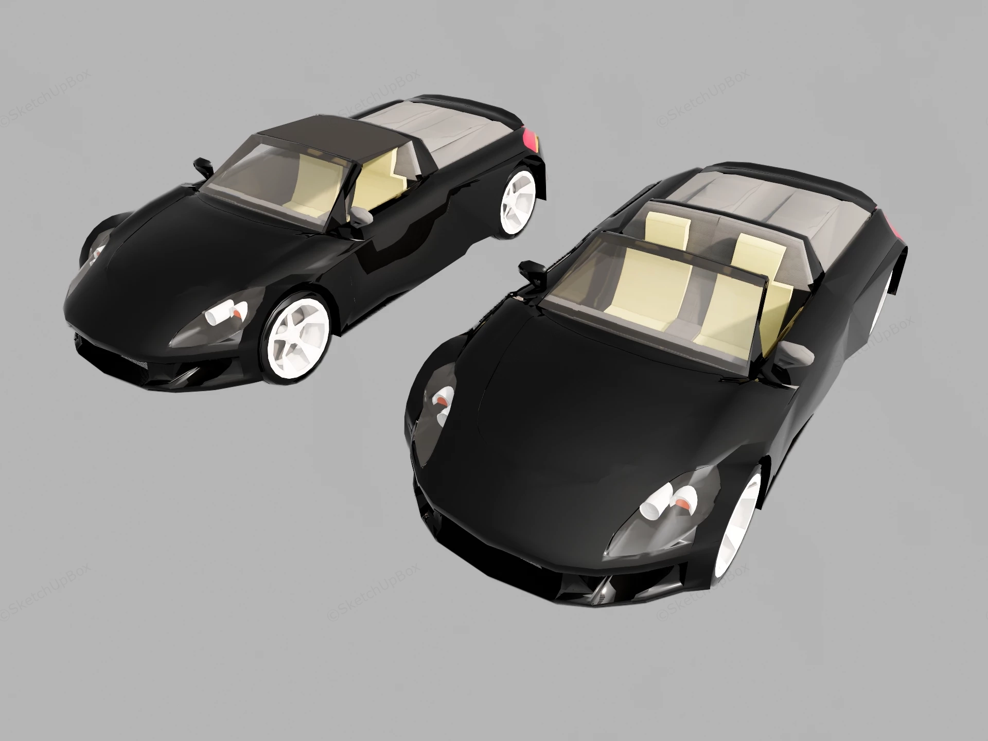 Porsche Carrera GT sketchup model preview - SketchupBox