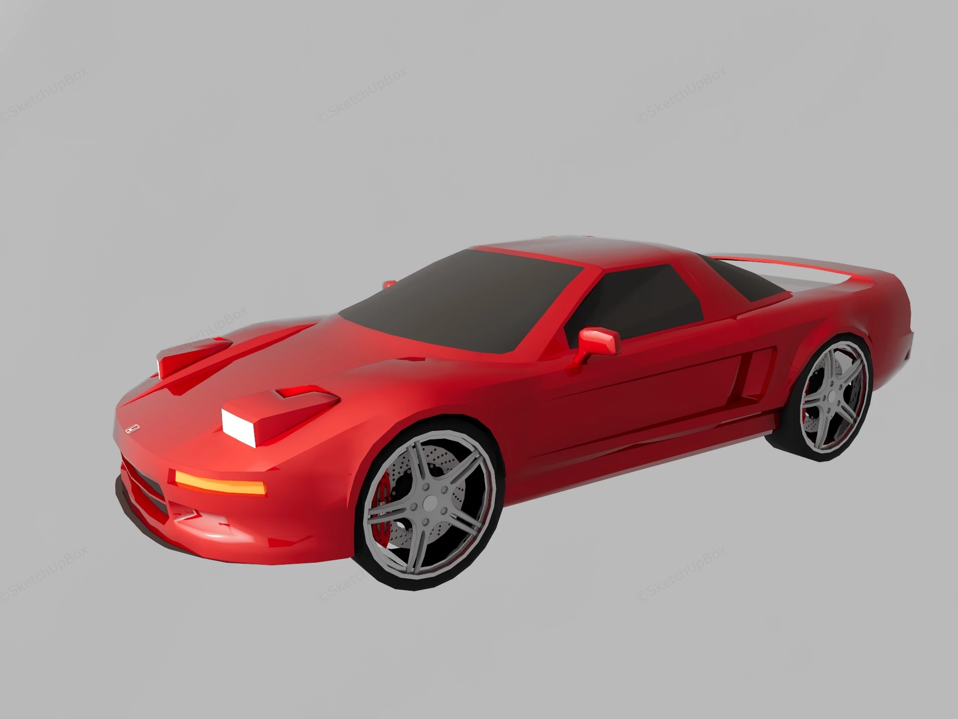Honda Acura NSX sketchup model preview - SketchupBox
