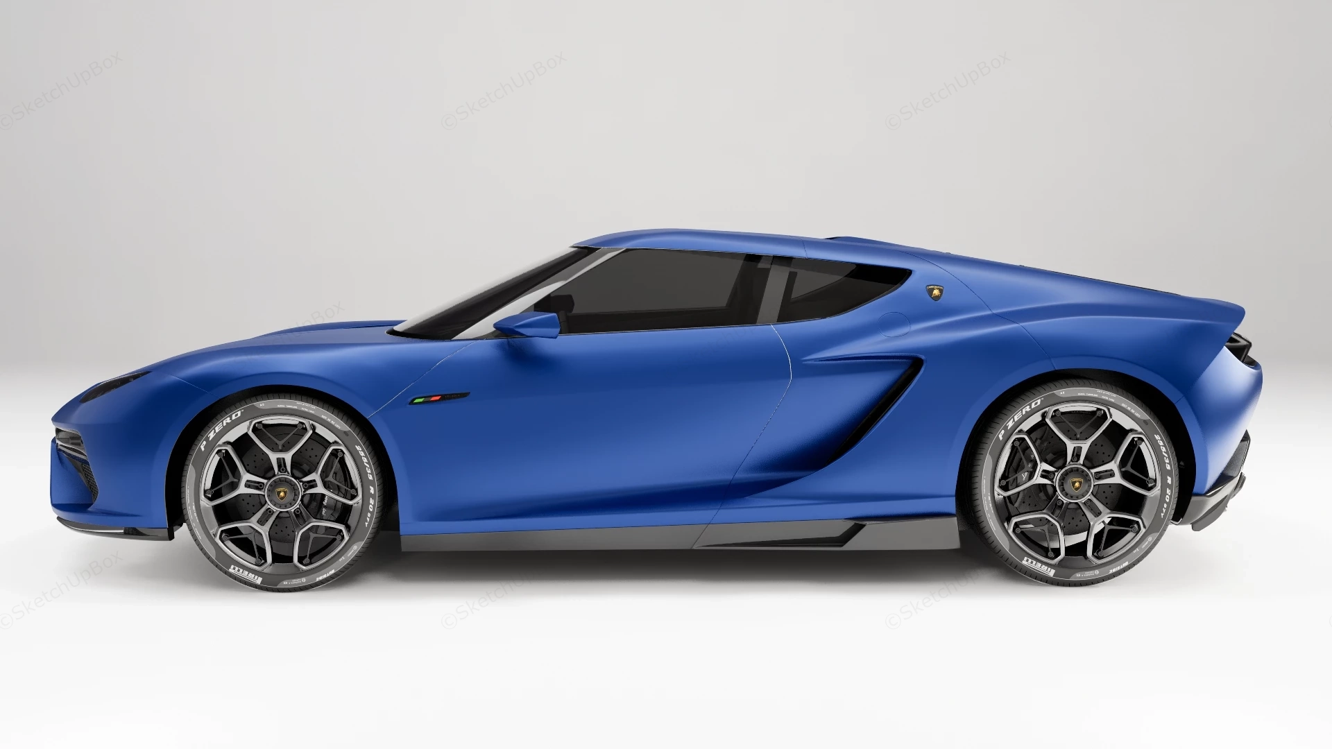 Lamborghini Asterion sketchup model preview - SketchupBox