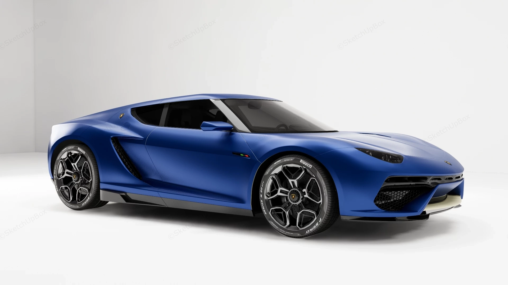 Lamborghini Asterion sketchup model preview - SketchupBox
