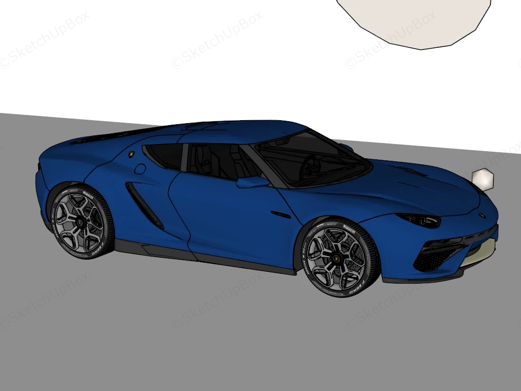 Lamborghini Asterion sketchup model preview - SketchupBox