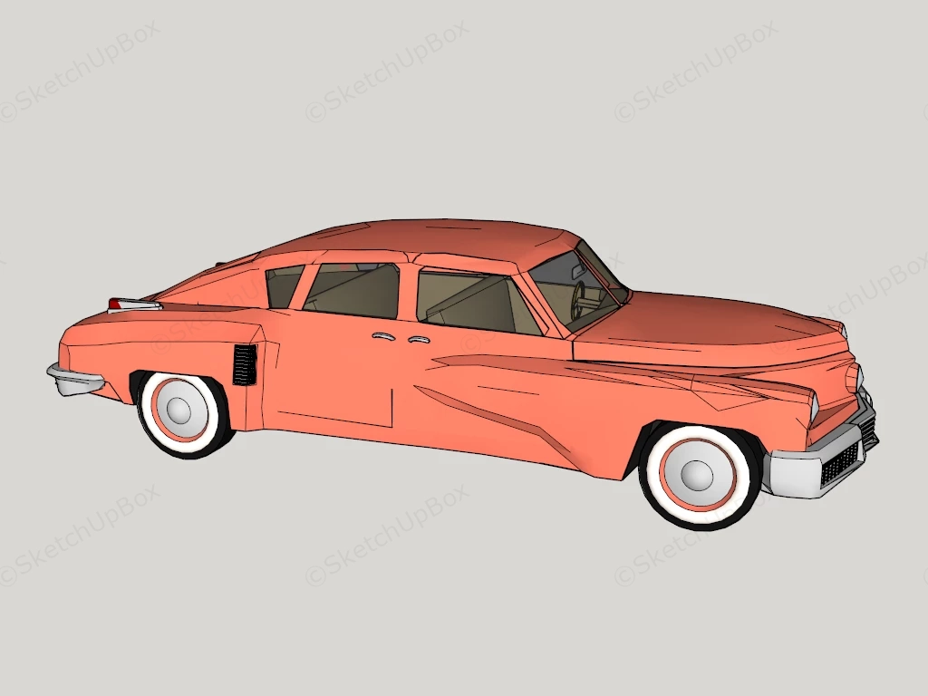 Tucker 48 Sedan sketchup model preview - SketchupBox