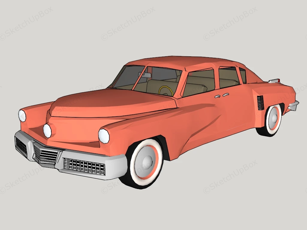 Tucker 48 Sedan sketchup model preview - SketchupBox