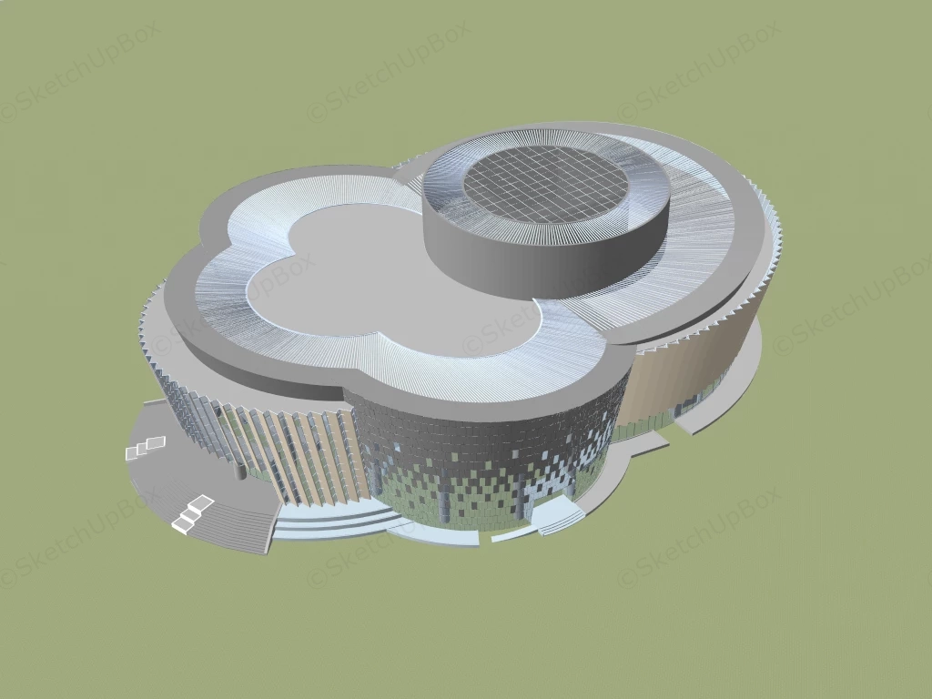 Modern Convention And Exhibition Centre sketchup model preview - SketchupBox