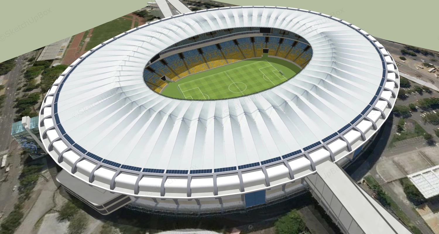 Maracanã Stadium sketchup model preview - SketchupBox