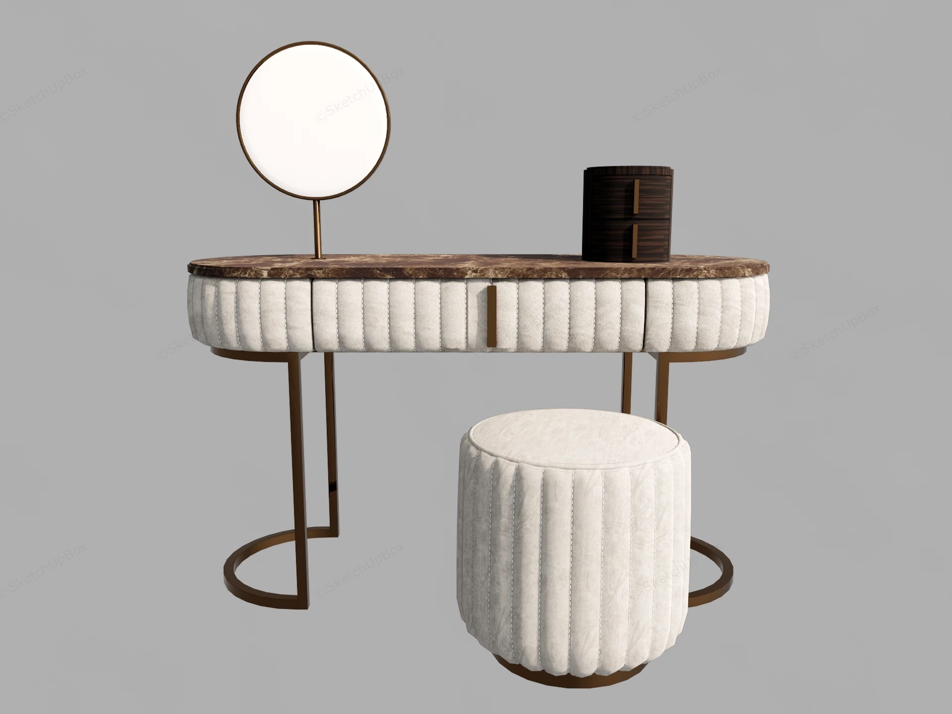 Modern Vanity Set sketchup model preview - SketchupBox