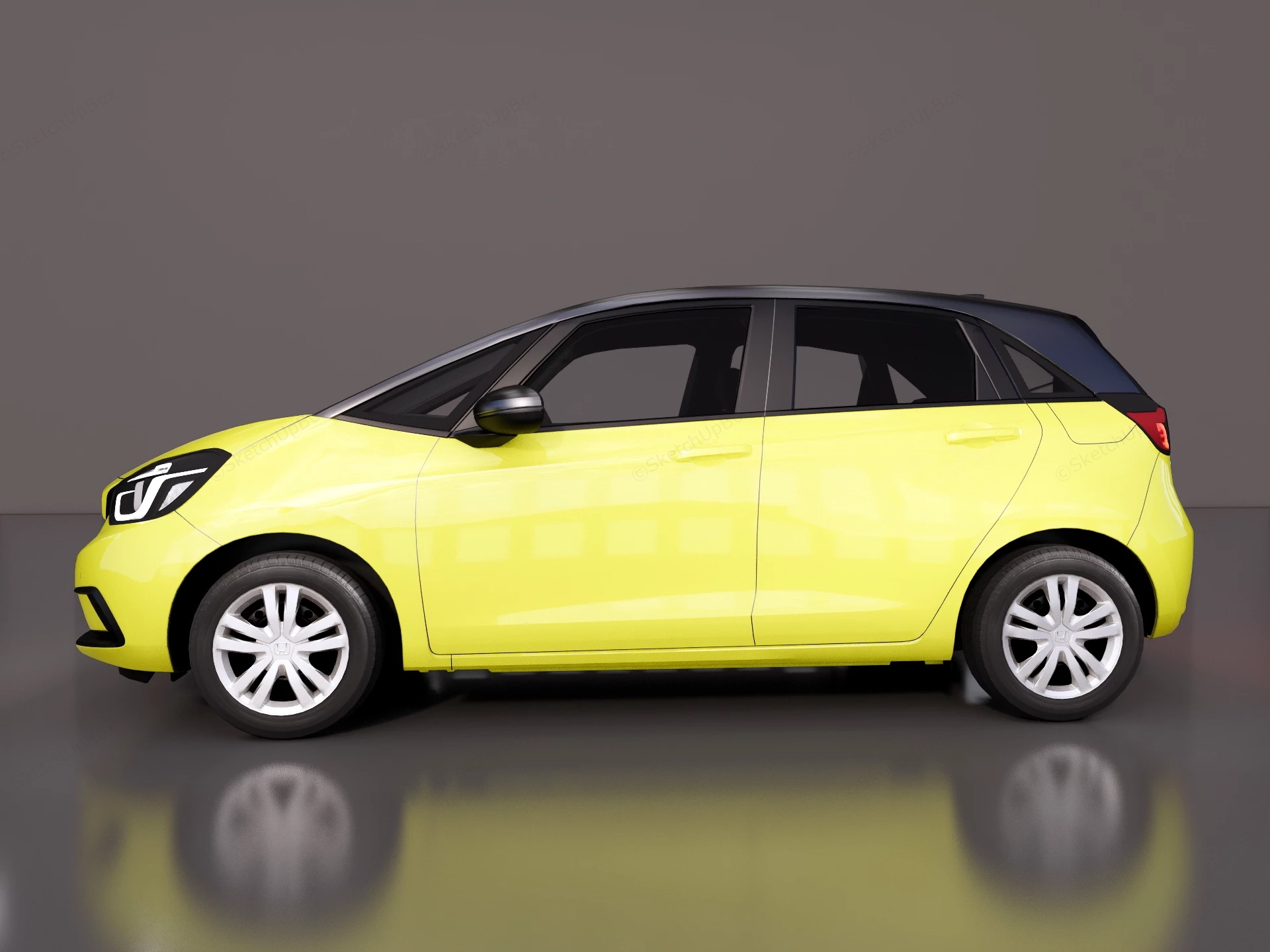 2021 Honda Fit sketchup model preview - SketchupBox