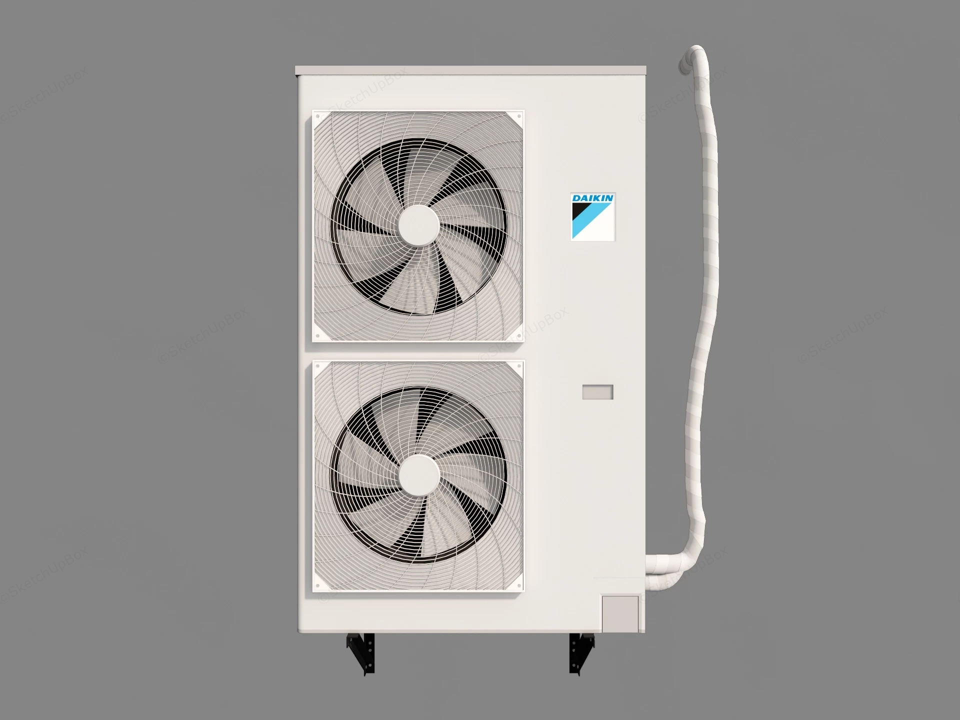 Dual Fan Daikin Outdoor Air Conditioning Unit sketchup model preview - SketchupBox