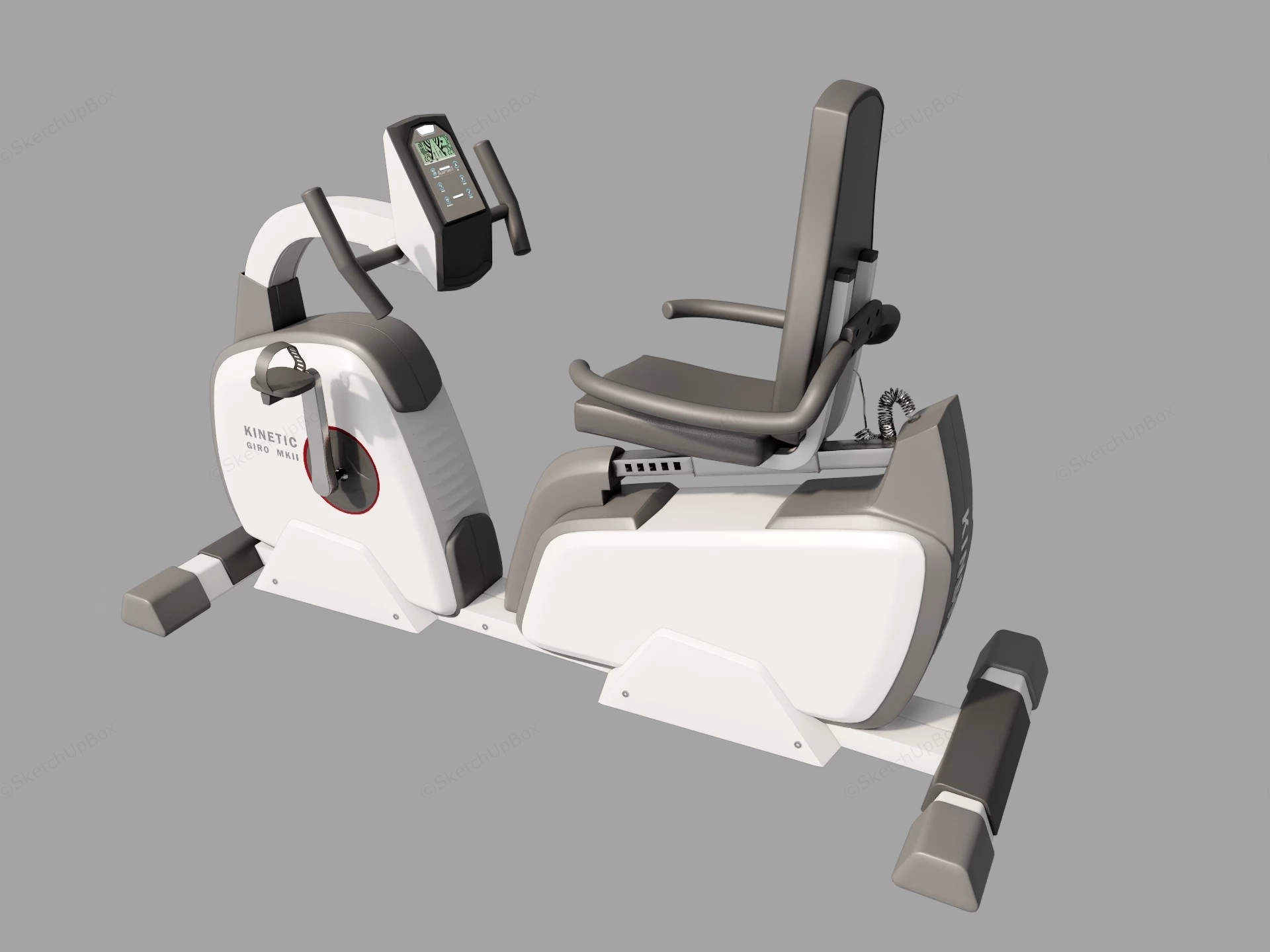 Modern Recumbent Exercise Bike sketchup model preview - SketchupBox