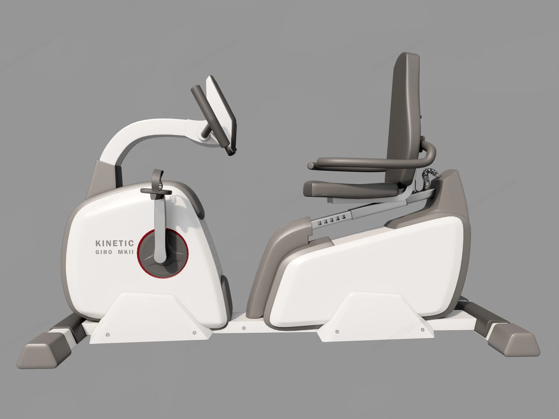 Modern Recumbent Exercise Bike sketchup model preview - SketchupBox