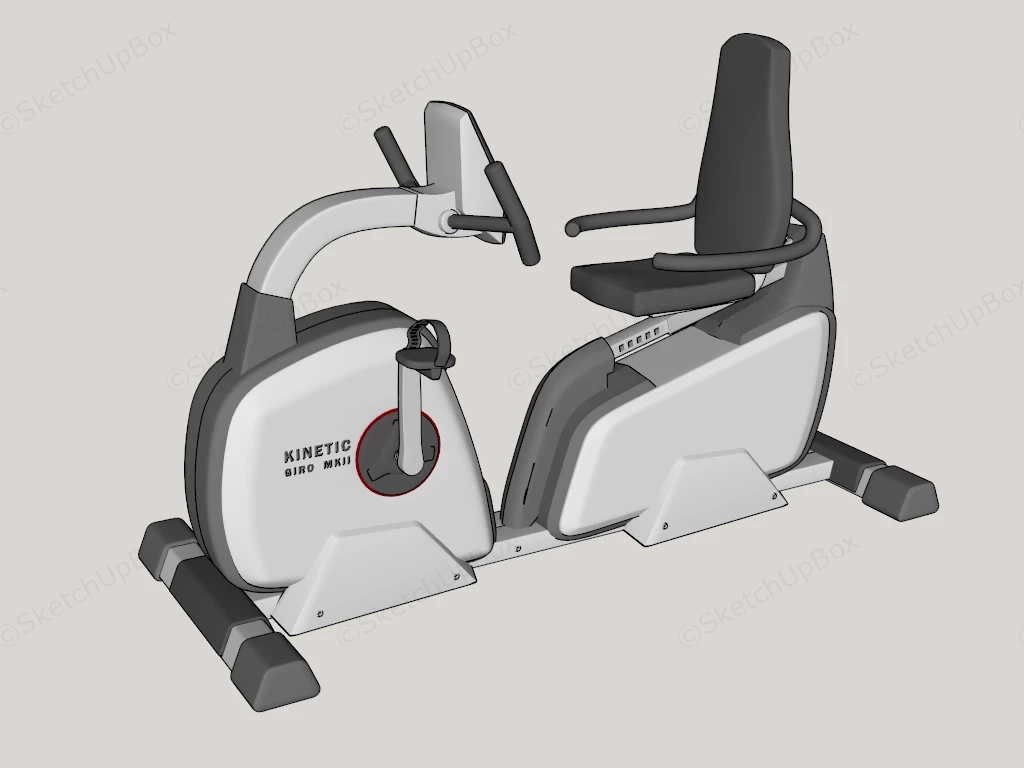 Modern Recumbent Exercise Bike sketchup model preview - SketchupBox