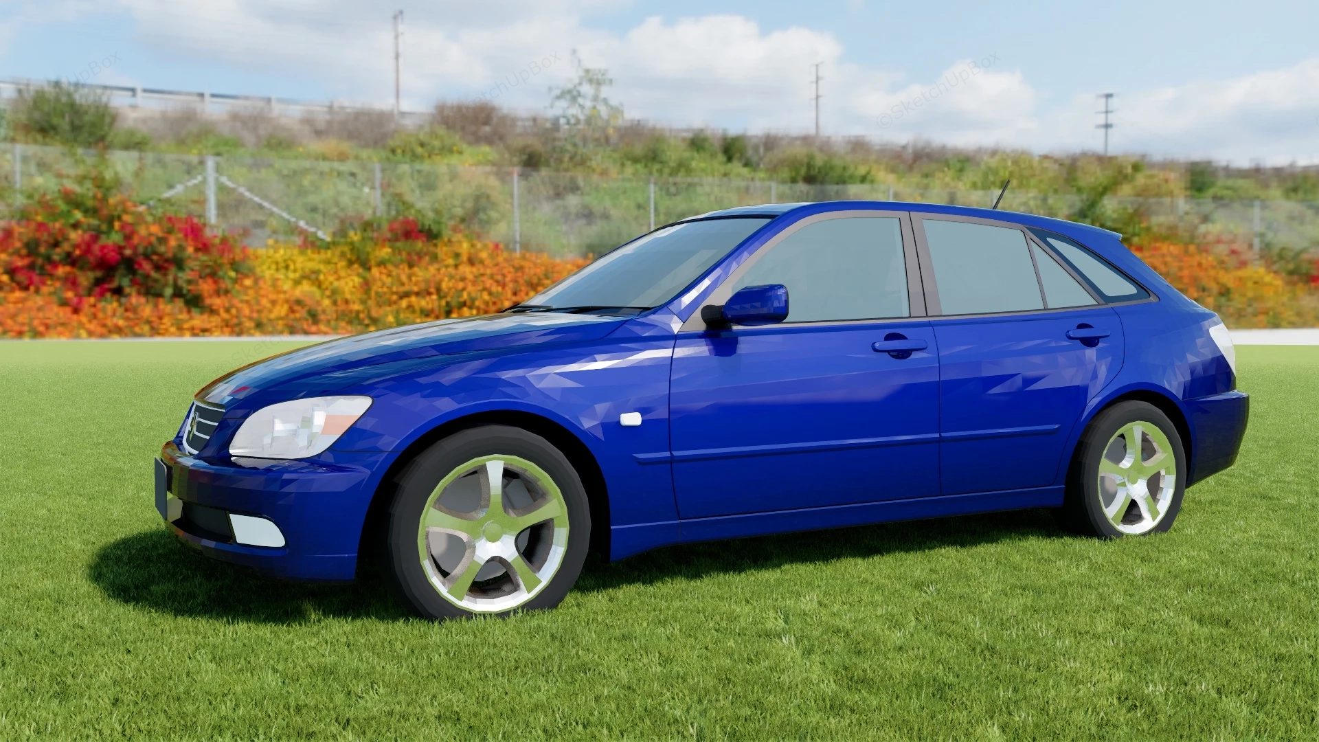 Toyota Altezza Gita sketchup model preview - SketchupBox