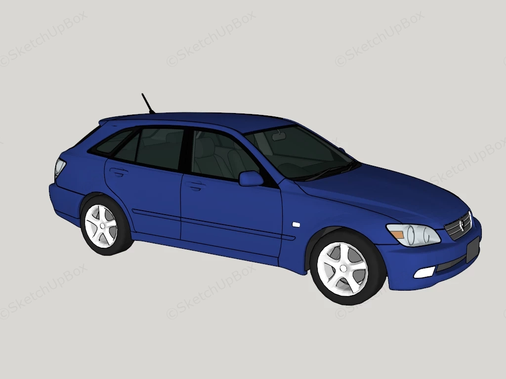 Toyota Altezza Gita sketchup model preview - SketchupBox