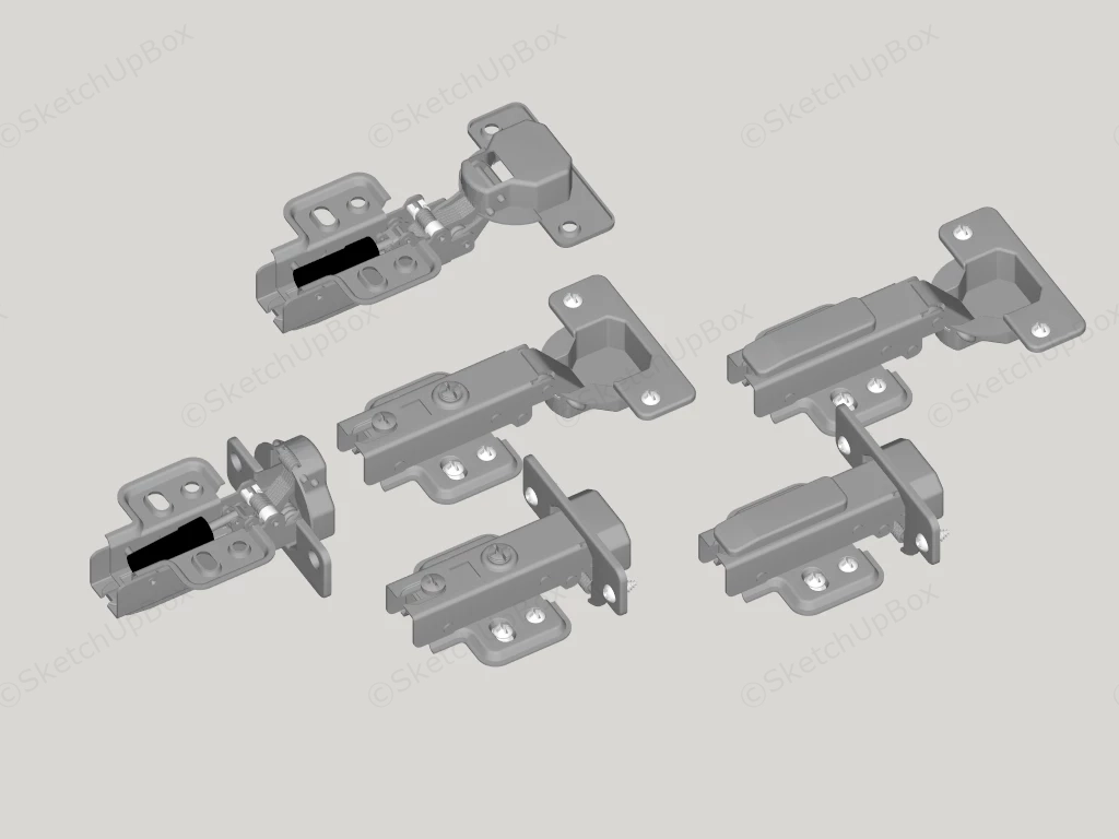Modern European Style Cabinet Hinges sketchup model preview - SketchupBox