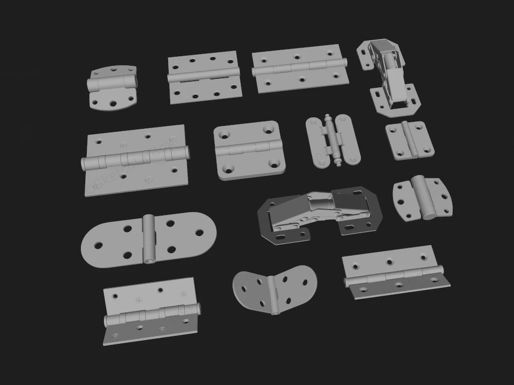 Mechanical Hardware Hinges sketchup model preview - SketchupBox