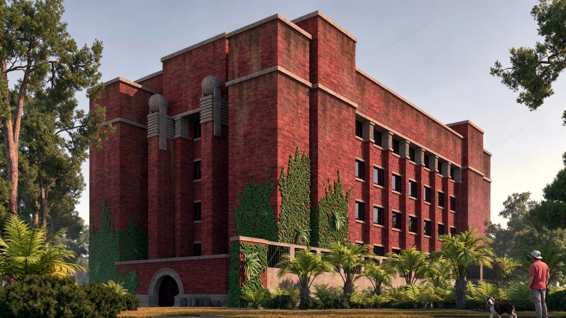 Larkin Administration Building sketchup model preview - SketchupBox