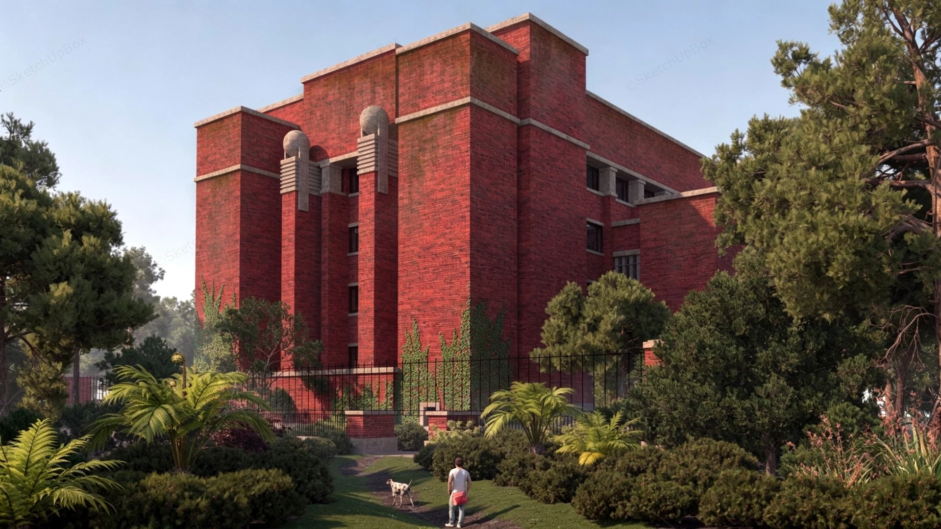 Larkin Administration Building sketchup model preview - SketchupBox