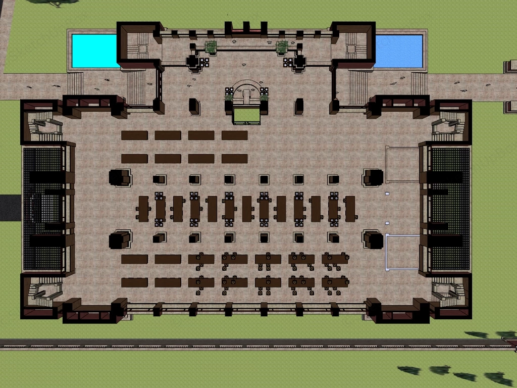 Larkin Administration Building sketchup model preview - SketchupBox