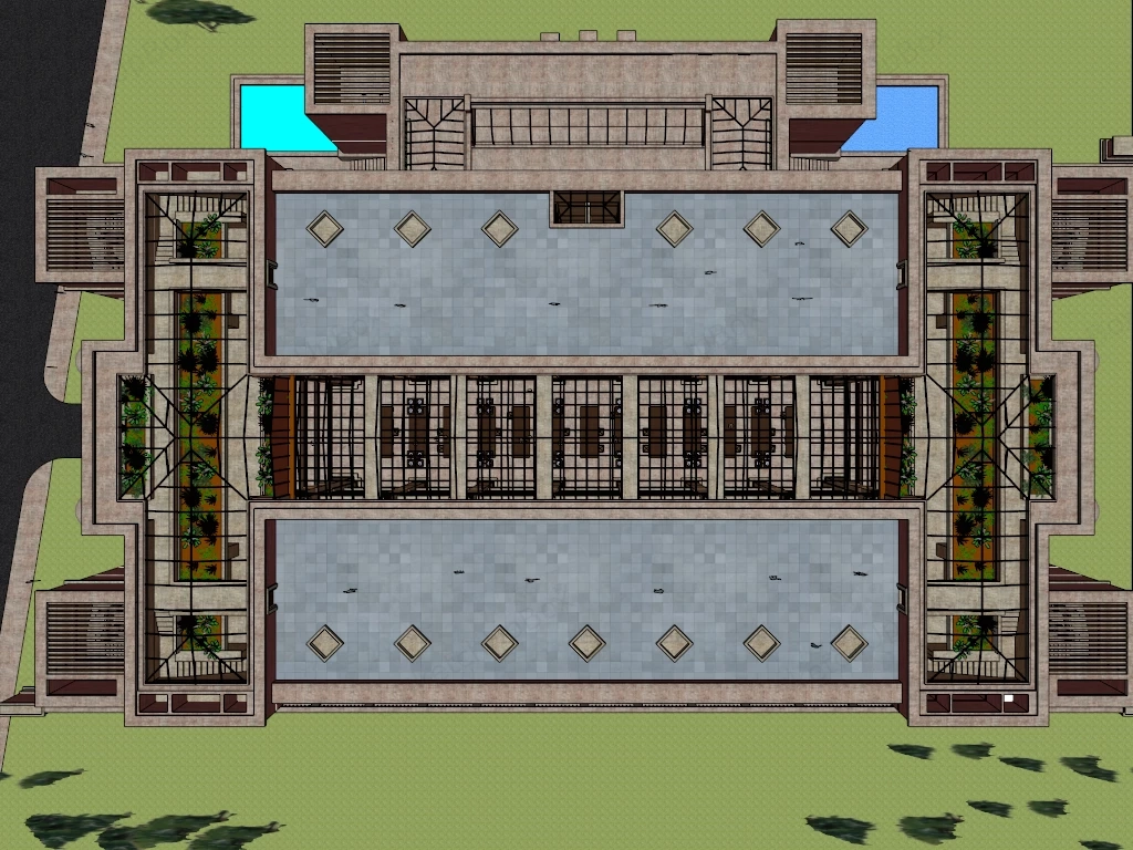 Larkin Administration Building sketchup model preview - SketchupBox
