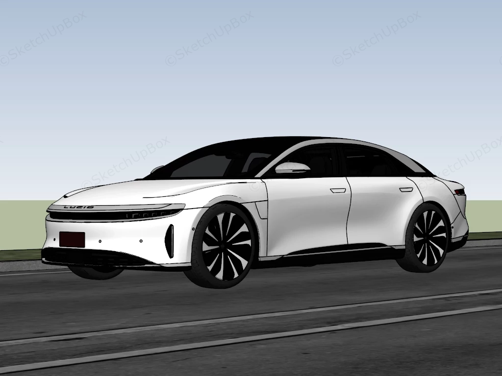 Lucid Air Grand Touring sketchup model preview - SketchupBox