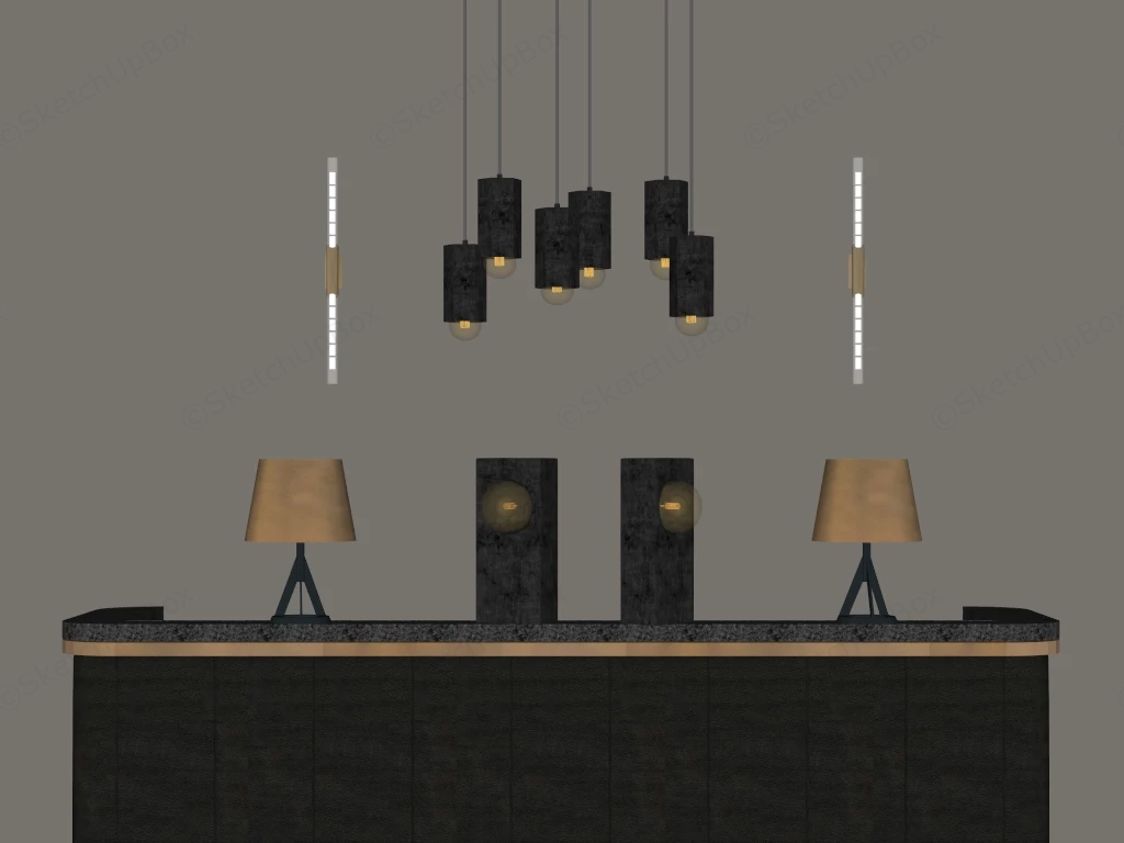 Collection Of Modern Lighting Fixtures sketchup model preview - SketchupBox