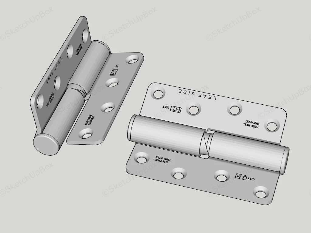 Lift Off Hinge sketchup model preview - SketchupBox