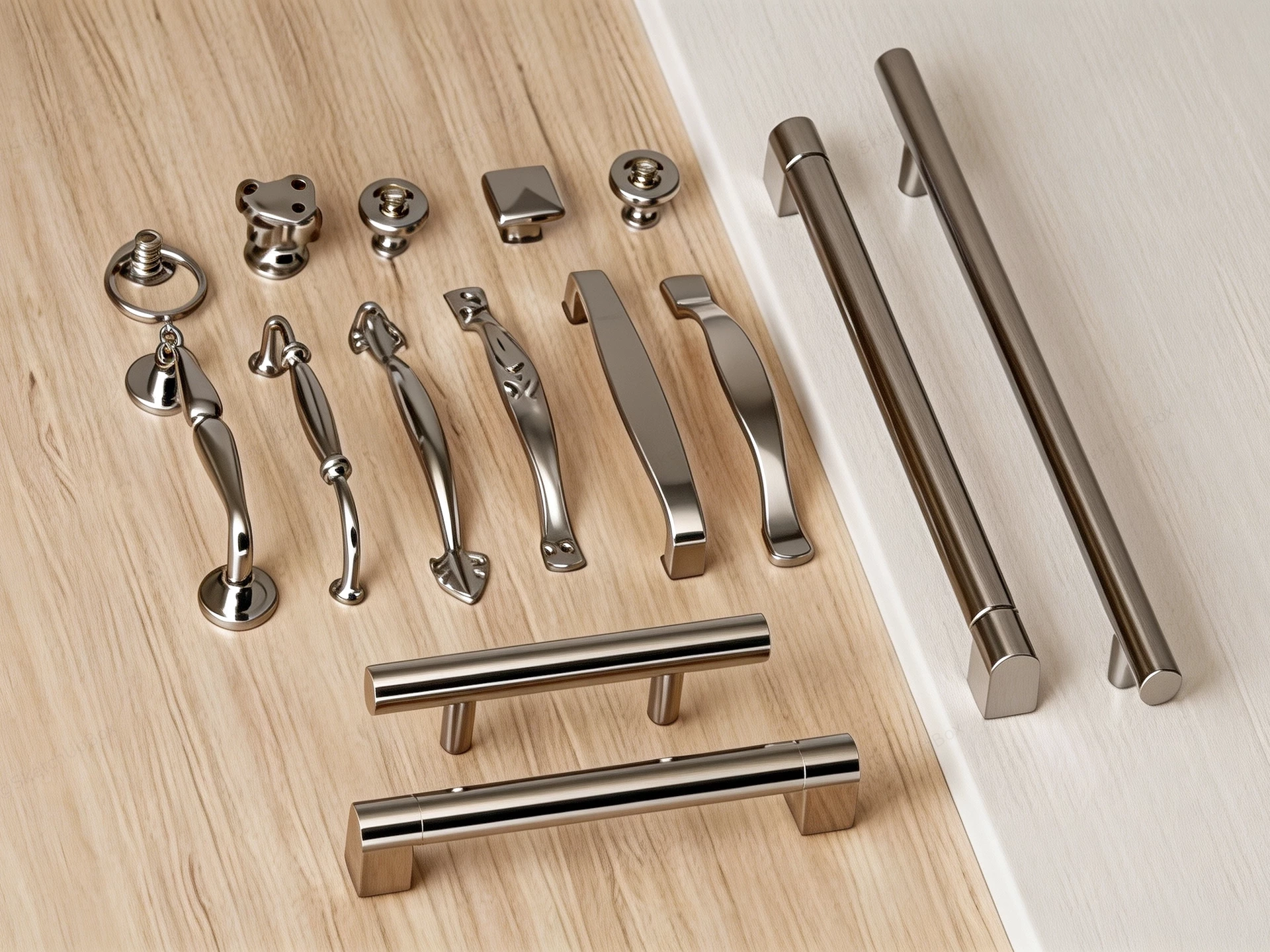 Collection Of Modern Cabinet Hardware sketchup model preview - SketchupBox