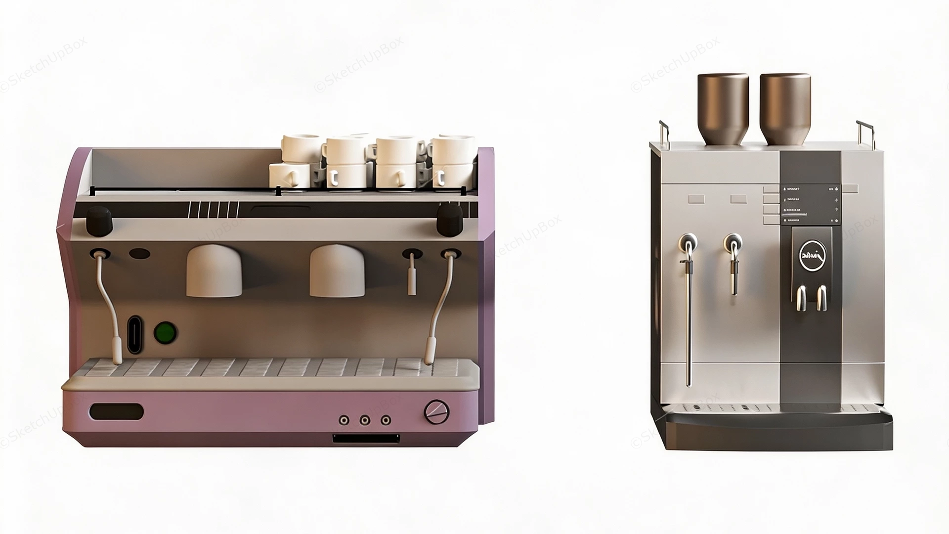 Commercial Grade Coffee And Espresso Machines sketchup model preview - SketchupBox