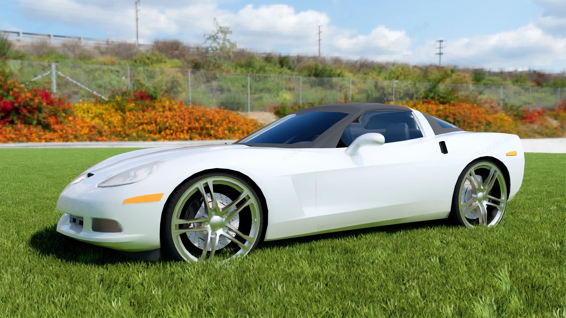Chevrolet Corvette Z06 sketchup model preview - SketchupBox