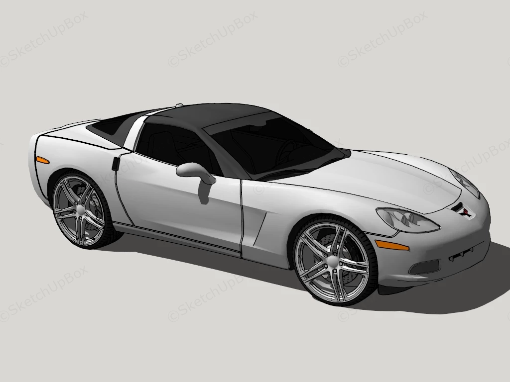 Chevrolet Corvette Z06 sketchup model preview - SketchupBox
