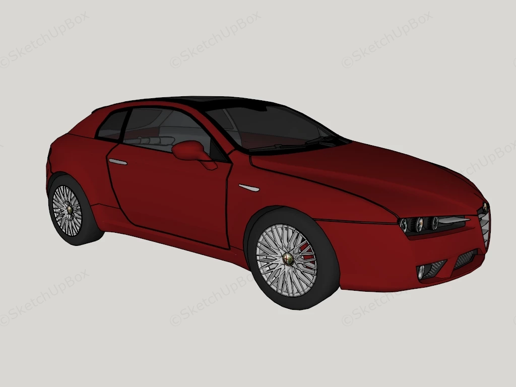 Alfa Romeo Brera sketchup model preview - SketchupBox
