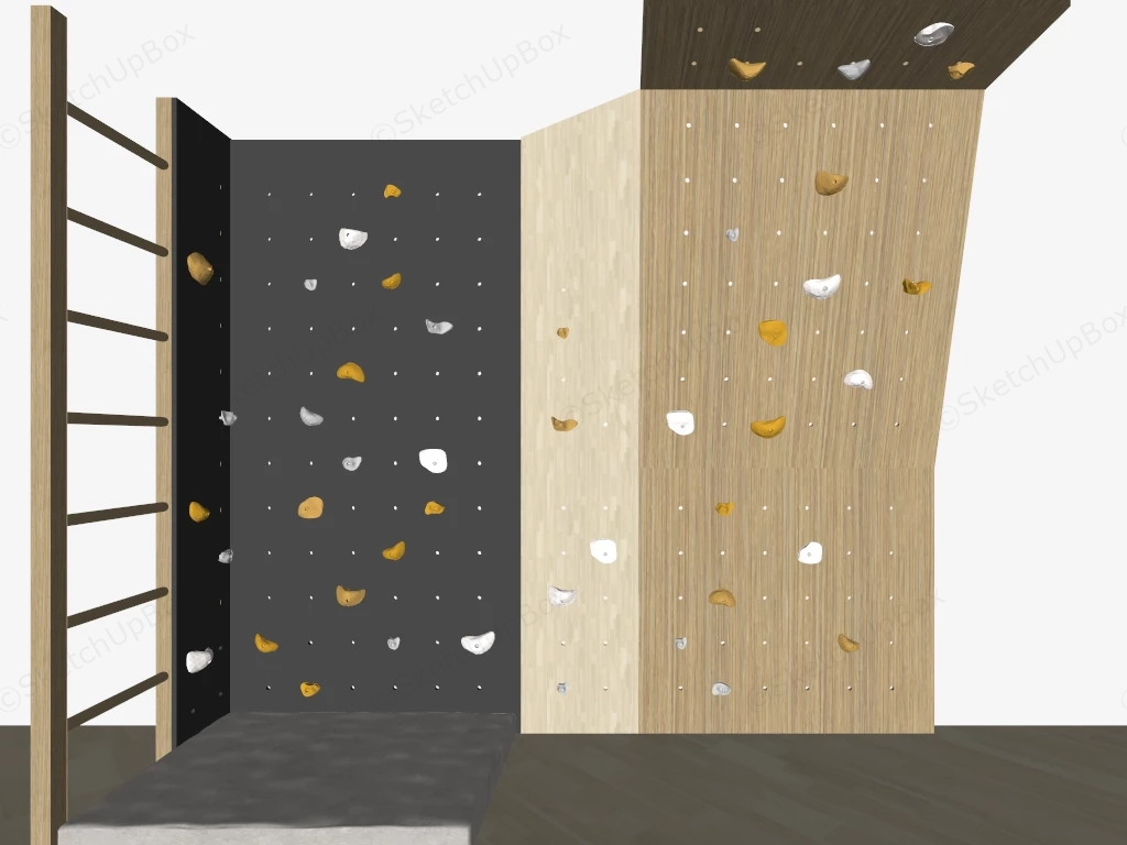 Modular Indoor Climbing Structure sketchup model preview - SketchupBox