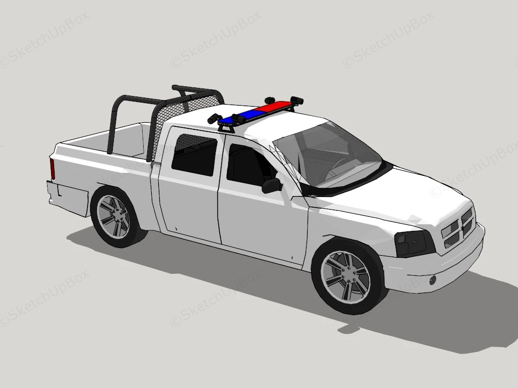 First Responder Utility Pickup Truck sketchup model preview - SketchupBox
