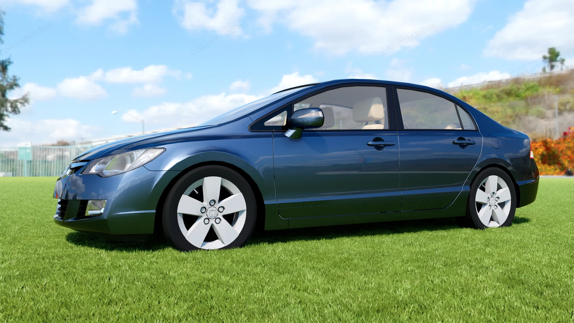 2006 Honda Civic Sedan sketchup model preview - SketchupBox